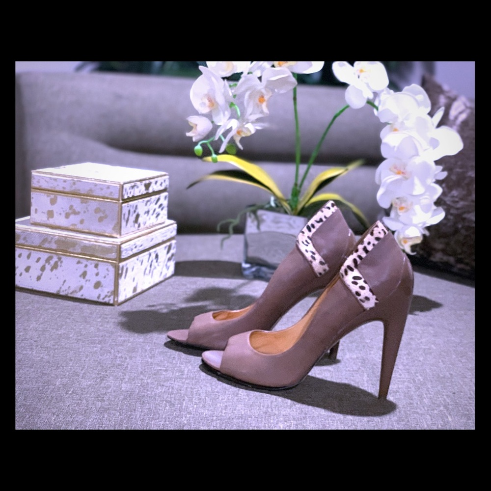 L.A.M.B. Open-Toe Heels